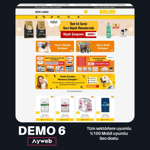 Opencart Petshop Ürün Satış Teması