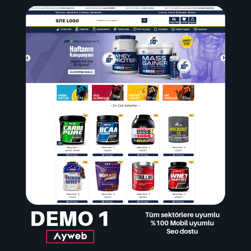 Opencart Sporcu Vitamin Satış Teması