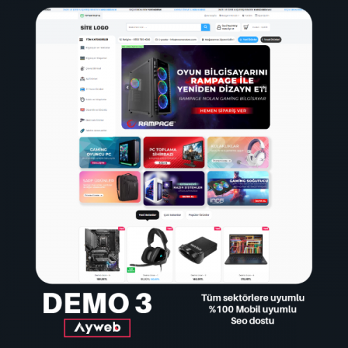 Opencart Teknoloji Ürünler Satış Teması